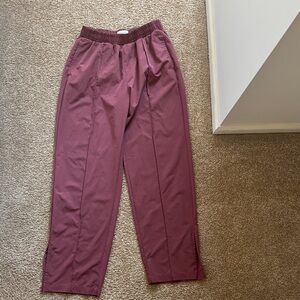 Abercrombie & Fitch Women's Maroon Straight Leg Pants